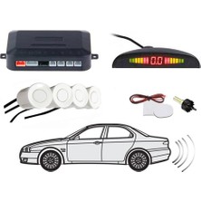 3 Tıkla Ekranlı Park Sensörü  22MM Gözlü Beyaz