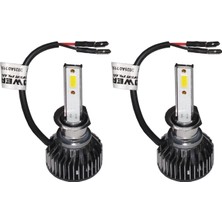 3 Tıkla MaxPower Mercedes C Serisi W202 H1 Uzun Beyaz Led Xenon 8000 Lümen