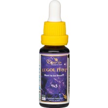 Lugol Iyot | %3 Iyot & %6 Potasyum Iyodür | Kaliteli Içerik | Pureness For Health Ilkesi | 365 Damla