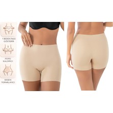 Bipamuk Kadın Lazer Kesim Boxer Korse Dikişsiz Toparlayıcı Korse