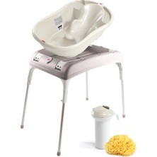 Okbaby Onda Bebek Banyo Seti 4 Parça Kırık Beyaz