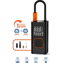 Kensa 4000 Mah Şarjlı Hava Pompası Araç Lastik, Bisiklet, Top Şişirme Oto Hava Kompresörü