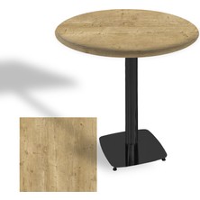 Dockers Tokyo Yuvarlak Masa (Esb) Çap 80CM - (Werzalit, Wermodin ve Allzalit Tabla) - Avalon Pine