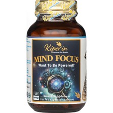 Kiperin Mind Focus Aslan Yelesi Mantarı, Sitikolin, Rhodiola, L-Theanin .. (1440MG) | Akıllı Gıda Takviyesi