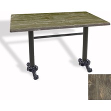 Dockers Çipa Döküm Ayak Masa 80X140 cm - (Werzalit, Wermodin ve Allzalit Tabla) - Old Pine