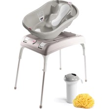 Okbaby Onda Evol Bebek Banyo Seti 4 Parça Açık Gri