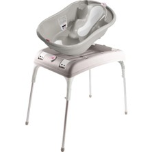 Okbaby Bebek Banyo Seti Onda Evolution Dijital Termometreli Çift Yönlü Bebek Küveti A. Gri & Bebek Küvet Taşıyıcı