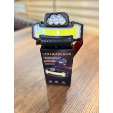 Çadır Dünyası W685-1 Zoomlu Kafa Lambası - Type-C Şarjlı & Kırmızı Mavi Flaşörlü