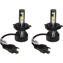 3 Tıkla MaxPower Chevrolet Aveo H4 Far Beyaz Led Xenon 8000 Lümen