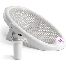 Okbaby Bebek Banyo Seti Jelly Küvet Adaptörü & Splash Bebek Duşu A. Gri