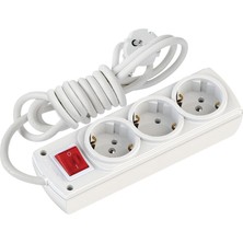 Belirtilmemiş NEAD-3014-3A - 3'lü Anahtarlı Topraklı Priz 3 mt