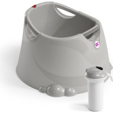 Okbaby Bebek Banyo Seti Opla Küvet & Splash Bebek Duşu A. Gri