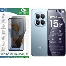 ECR MOBILE Redmi Note 15 Pro Plus ile Uyumlu Mat Hayalet (Privacy) Hidrojel Film Ekran Koruyucu