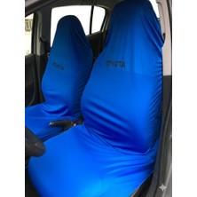 Oto Aksesuarcım Likralı Kumaş Servis Kılıfı Ön 2\'li Toyota Mavi