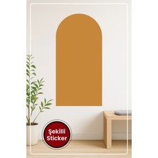 KOSS Dijital Oval Şekilli Bohem Tarzı Safran Alevi Sarı Dekoratif Duvar Sticker Ev Ofis Salon Hol Süs