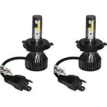 3 Tıkla MaxPower Audi A4 1996-2000 H4 Far Beyaz Led Xenon 8000 Lümen