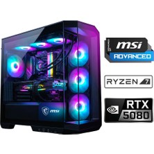 Xaser Velox X630 Ryzen 7 7800X3D 64GB Ddr5 Ram 2tb M.2 Nvme SSD 16GB RTX5080 Sıvı Soğutmalı Msı Oyuncu Oem Paket