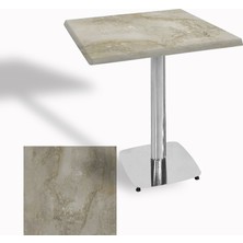 Dockers Tokyo Kare Masa (Kromnikel) 80X80 cm - (Werzalit, Wermodin ve Allzalit Tabla) - Irony