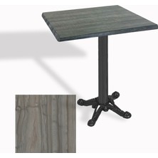 Dockers Çipa Döküm Ayak Kare Masa 60X60 cm - (Werzalit, Wermodin ve Allzalit Tabla) - Magma