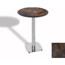 Dockers Bistro Masa Tokyo Kromnikel - (Werzalit, Wermodin ve Allzalit Tabla 60 cm Çap) - Metalic Oxid 3