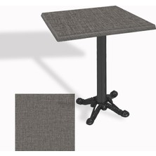 Dockers Çipa Döküm Ayak Kare Masa 80X80 cm - (Werzalit, Wermodin ve Allzalit Tabla) - Twister