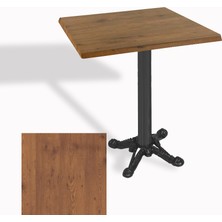 Dockers Çipa Döküm Ayak Kare Masa 80X80 cm - (Werzalit, Wermodin ve Allzalit Tabla) - Novagento