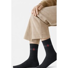 Gigi Giyim Geometrik Desenli Yumuşak Dokulu Havlu Erkek Çorap