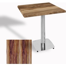 Dockers Tokyo Kare Masa (Kromnikel) 70X70 cm - (Werzalit, Wermodin ve Allzalit Tabla) - Indiana Wood