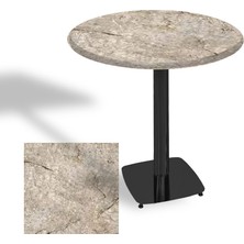 Dockers Tokyo Yuvarlak Masa (Esb) Çap 70CM - (Werzalit, Wermodin ve Allzalit Tabla) - Scala Marble