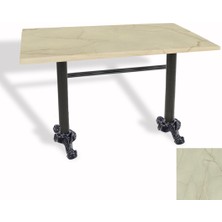 Dockers Çipa Döküm Ayak Masa 80X120 cm - (Werzalit, Wermodin ve Allzalit Tabla) - Golden Marble