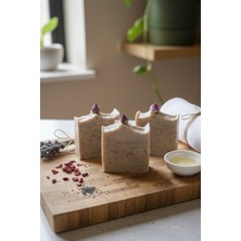 Zencefil Organik 3 Kalıp Gül Sabunu El Yapımı Özel Üretim Rose Soap Gül Yağı Sabunu 3 Adet