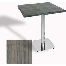 Dockers Tokyo Kare Masa (Kromnikel) 80X80 cm - (Werzalit, Wermodin ve Allzalit Tabla) - Magma