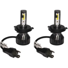 3 Tıkla MaxPower Chevrolet Kalos H4 Far Beyaz Led Xenon 8000 Lümen