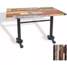 Dockers Çipa Döküm Ayak Masa 80X140 cm - (Werzalit, Wermodin ve Allzalit Tabla) - Redwood