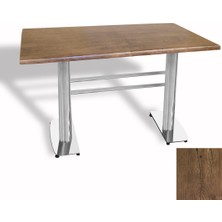 Dockers Tokyo Masa Kromnikel (Werzalit, Allzalit Yada Wermodin Tabla 80X120) - Rustic Dark