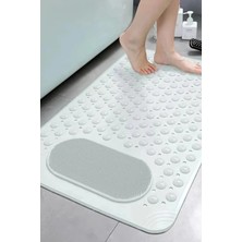 Orvila Vantuzlu Banyo ve Duş Kaydırmazı | Küvet Içi Masajlı Kaymaz Zemin Duşakabin Paspası 36X70 cm - Beyaz