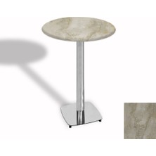 Dockers Bistro Masa Tokyo Kromnikel - (Werzalit, Wermodin ve Allzalit Tabla 60 cm Çap) - Irony