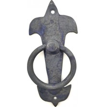 Eco Lounge Antika Tarz Dekoratif Pirinç Lale Kapı Halkası - 165X70MM, Oksit