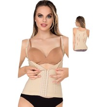 Bipamuk Kadın Lateks Korse Ayarlanabilir Askı Balenli Destek Bel ve Karın Toparlayıcı