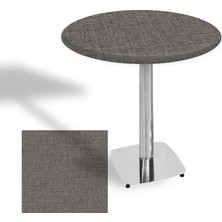 Dockers Tokyo Yuvarlak Masa (Kromnikel) Çap 80CM - (Werzalit, Wermodin ve Allzalit Tabla) - Twister