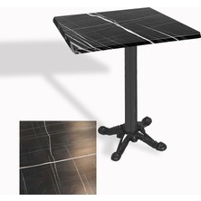 Dockers Çipa Döküm Ayak Kare Masa 60X60 cm - (Werzalit, Wermodin ve Allzalit Tabla) - Palazzo