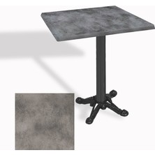 Dockers Çipa Döküm Ayak Kare Masa 70X70 cm - (Werzalit, Wermodin ve Allzalit Tabla) - Copperfield