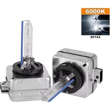 3 Tıkla Tecnopoint D3S / D3R 6000K Beyaz Hıd Xenon Ampul 2 Adet