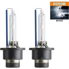 3 Tıkla Tecnopoint D4S / D4R 6000K Beyaz Hıd Xenon Ampul 2 Adet