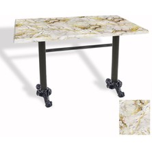 Dockers Çipa Döküm Ayak Masa 80X120 cm - (Werzalit, Wermodin ve Allzalit Tabla) - Gold