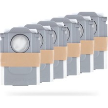 Roborock S8+, S8 Pro Ultra, Q5 Pro+, Q7 Max+, Q8 Max+ ile Uyumlu Toz Torbası *6 Adet