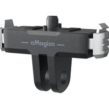 Teknoroket GoPro Hero 13 Uyumlu Amagisn Manyetik Hızlı Bağlantı Aparatı – Magnetic Quick Release Mount Base Adaptör
