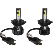 3 Tıkla Maxpower Chevrolet Rezzo H4 Far Beyaz LED Xenon 8000 Lümen