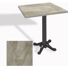Dockers Çipa Döküm Ayak Kare Masa 70X70 cm - (Werzalit, Wermodin ve Allzalit Tabla) - Irony