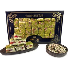 Mmg Store Toz Fıstıklı Çilek Parçacıklı Katmer 900 gr Lokum Gurme Hediyelik Lokum